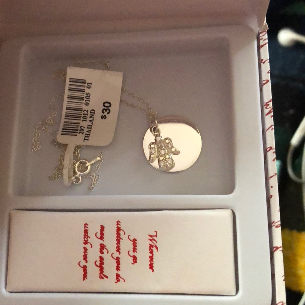 STERLING SILVER ANGEL NECKLACE
